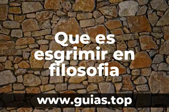En filosofía que es potencia 7 Que es esgrimir en filosofia