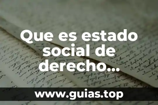 Psicología social que es para el psicologo 5 Que es estado social de derecho definicion