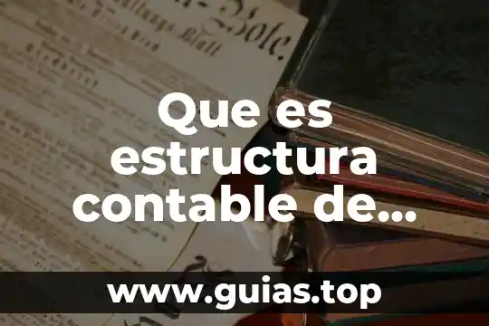 Que es el proceso contable wiki 6 Que es estructura contable de una entidad