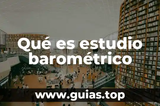 Para que es el estudio del vdrl 3 Qué es estudio barométrico