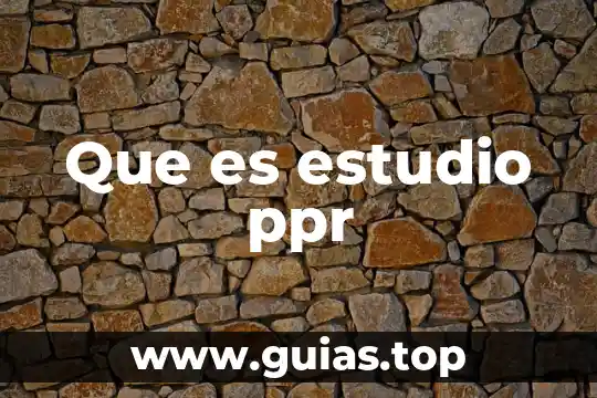 Para que es el estudio del vdrl 7 Que es estudio ppr