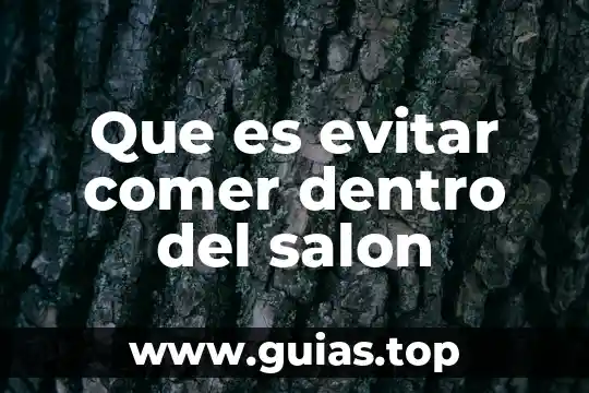Que es correcto comer confles con leche 3 Que es evitar comer dentro del salon