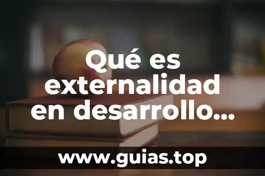 Que es la cumbre mundial sobre el desarrollo sustentable 8 Qué es externalidad en desarrollo sustentable