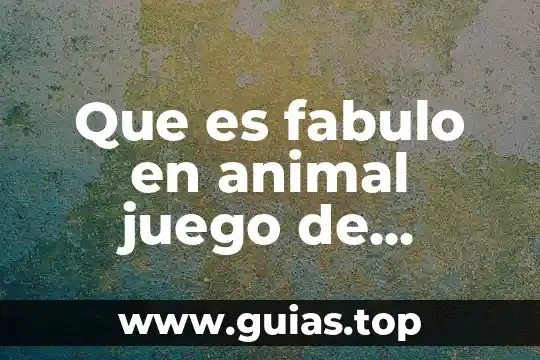 Que es so2 en quimica y su impacto ambiental 4 Que es fabulo en animal juego de agilizar mente