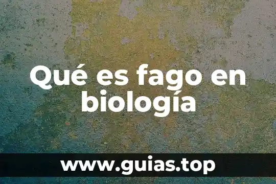 Que es apolar en biologia 7 Qué es fago en biología