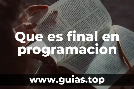 Que es ser top en lol 7 Que es final en programacion