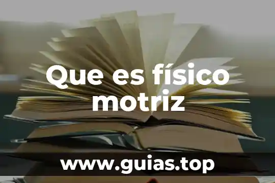 Concepto de que es un circuito motriz 5 Que es físico motriz