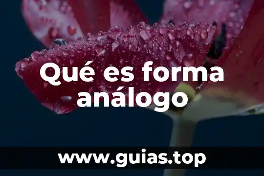 Que es forma maleficio 7 Qué es forma análogo