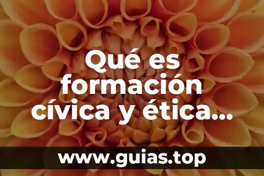 Qué es la formación cívica y ética concepto largo 4 Qué es formación cívica y ética porras palabras