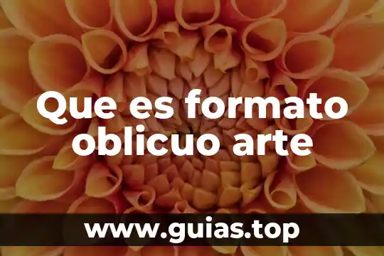 Que es verdadero arte 3 Que es formato oblicuo arte