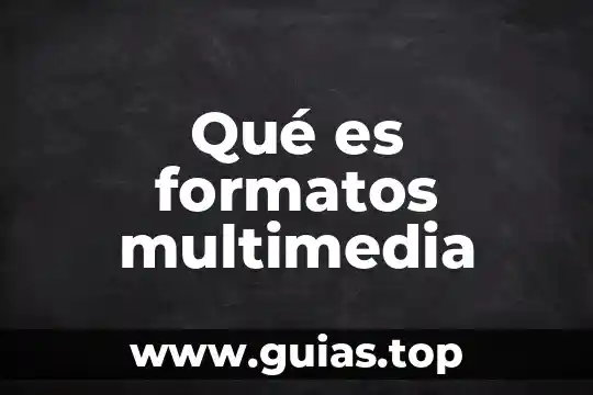 Verdura que es como flor 7 Qué es formatos multimedia