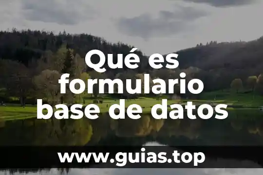 Que es ser un oraculo en las relaciones humanas 6 Qué es formulario base de datos
