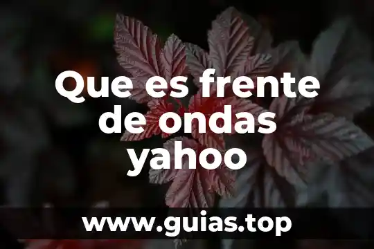 Que es hacer frente a una situacion 4 Que es frente de ondas yahoo