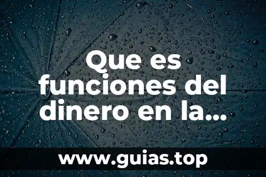 Que es el dinero segun los economistas 8 Que es funciones del dinero en la economia