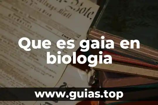 Que es apolar en biologia 6 Que es gaia en biologia
