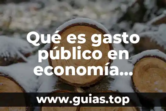 Que es el gasto publico y de que esta compuesto 8 Qué es gasto público en economía definición