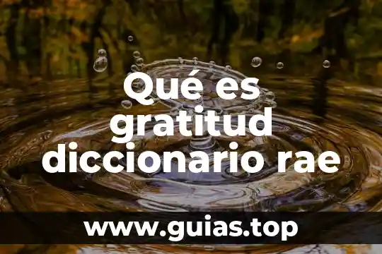 Que es linaje diccionario 4 Qué es gratitud diccionario rae