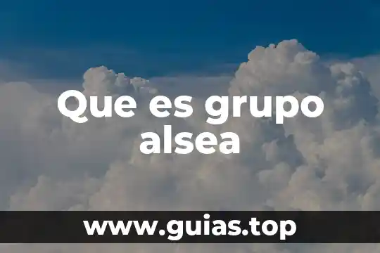 Que es grupo etario 7 Que es grupo alsea