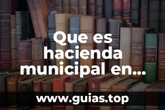 Definición de lo que es el sistema municipal 5 Que es hacienda municipal en mexico