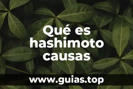 Que es cicologia causas y conse consecuencias 8 Qué es hashimoto causas