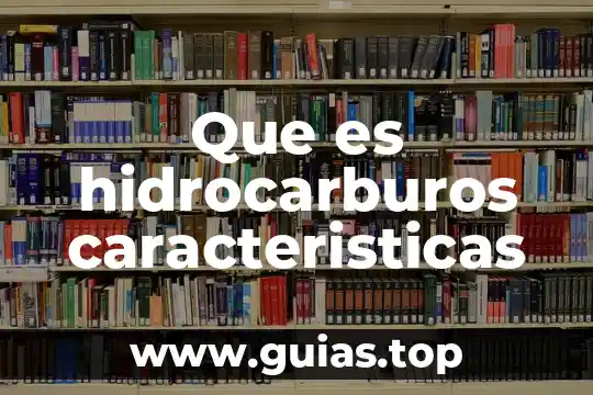 Que es hidrocarburos caracteristicas