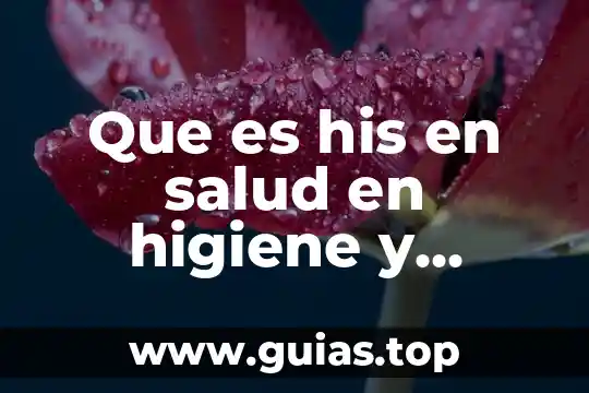 Que es la higiene y tipos de higiene 5 Que es his en salud en higiene y seguridad industrial
