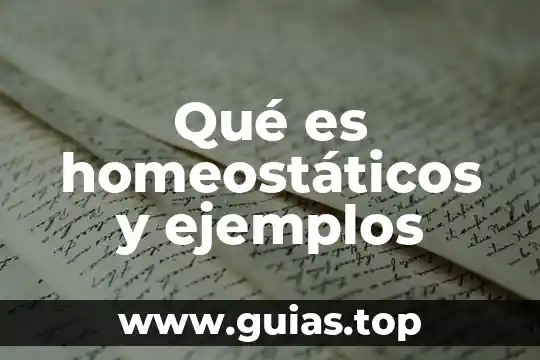 Que es un ente en contabilidad ejemplos 4 Qué es homeostáticos y ejemplos