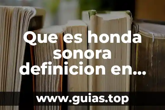 Que es la autoria y tipos de autoria 4 Que es honda sonora definicion en fisica