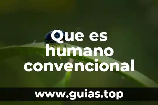 Que es un buen ser humano 4 Que es humano convencional