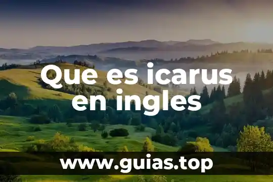 Animal en inglés que es el goat 5 Que es icarus en ingles