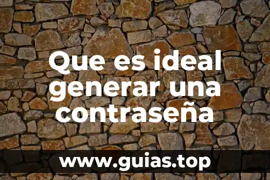 Que es asignación de contraseña a documento 5 Que es ideal generar una contraseña