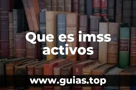 Que es una tecnica de conservacion de el agua 8 Que es imss activos