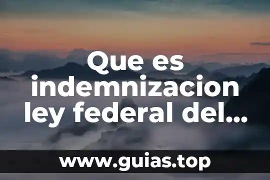 Qué es un estado federal definición 3 Que es indemnizacion ley federal del trabajo