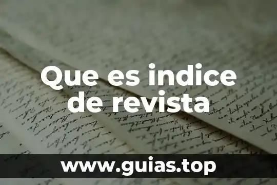 Que que es el indice e emulsificacion 4 Que es indice de revista