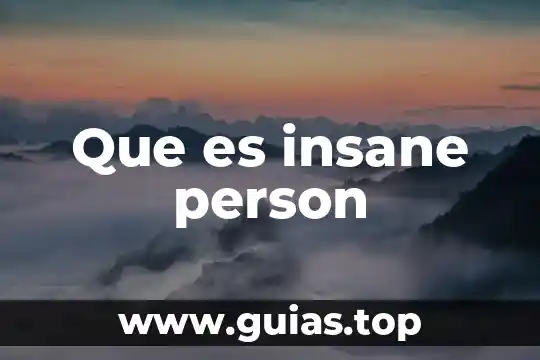 Que es el frutode la planta 6 Que es insane person