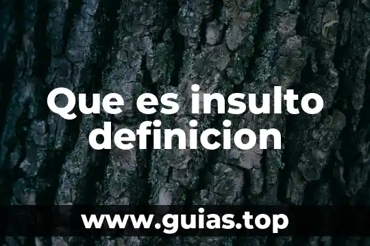 Qué es optimalidad definición 4 Que es insulto definicion