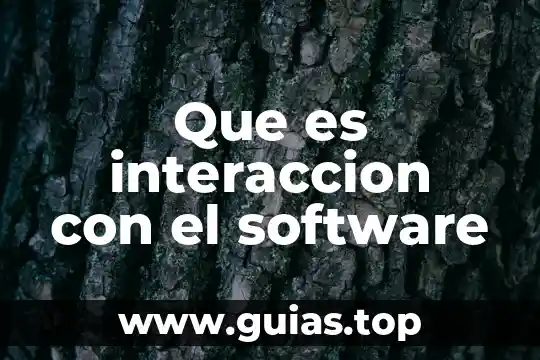 Que es software en informatica tipos 5 Que es interaccion con el software