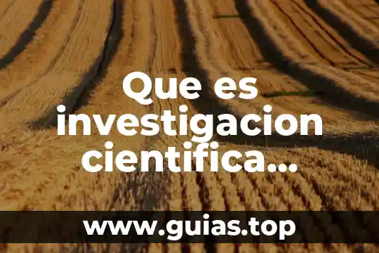 Qué es tecnología concepto 3 Que es investigacion cientifica concepto