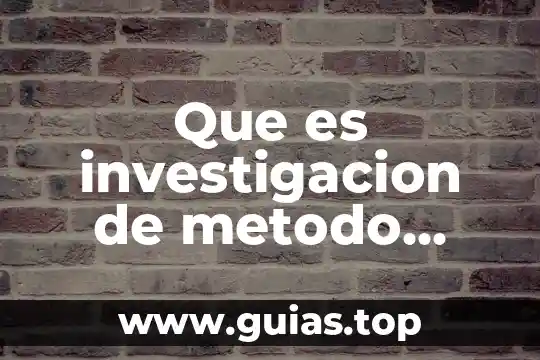 Qué es zanjar definición 3 Que es investigacion de metodo transversal