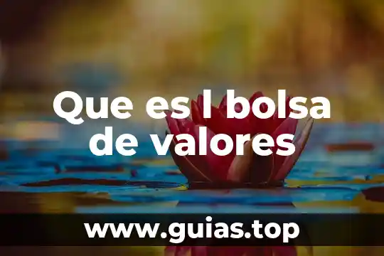 Que es la bolsa de cambio 5 Que es l bolsa de valores