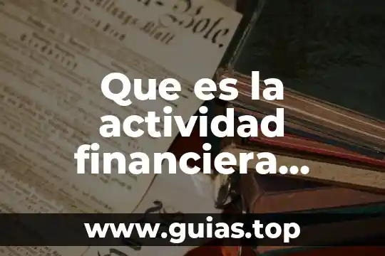 Qué es receptivos definición 7 Que es la actividad financiera publica