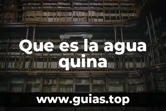 Que es un albe en una bomba de agua 4 Que es la agua quina