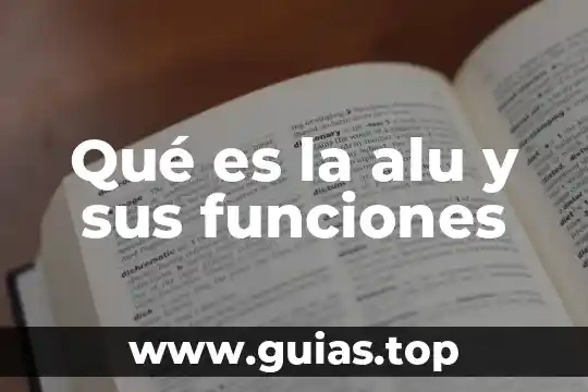 Que es el registro civil y sus funciones en mexico 7 Qué es la alu y sus funciones