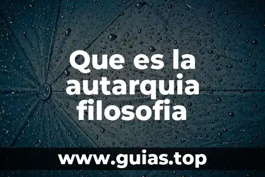 ¿Qué es sinderesis en filosofía? 3 Que es la autarquia filosofia