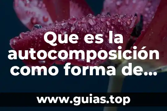 Examen neurodiagnóstico qué es cómo se forma 4 Que es la autocomposición como forma de solucionar conflictos
