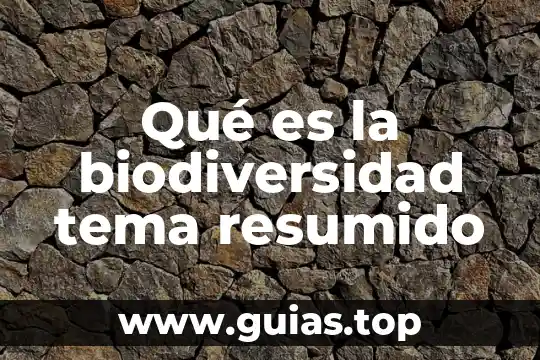 Qué es la biodiversidad concepto general 7 Qué es la biodiversidad tema resumido