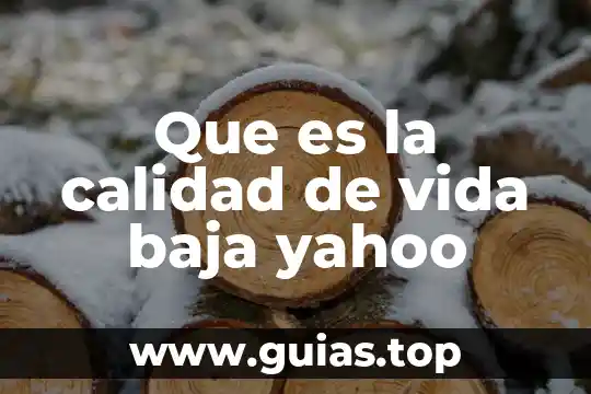 Pqra que es el fintro de muerte en vida 8 Que es la calidad de vida baja yahoo