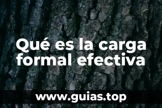 Qué es taza donimal y efectiva 7 Qué es la carga formal efectiva