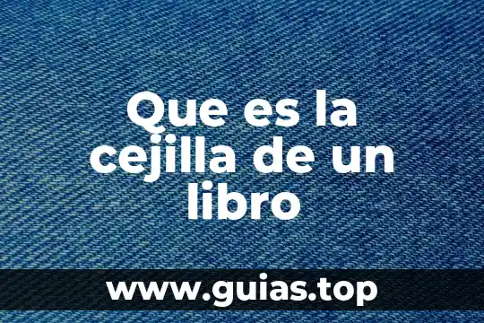 Que es calidad de software libro 4 Que es la cejilla de un libro
