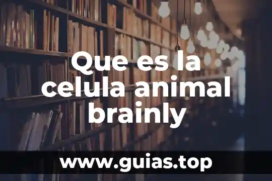 Que es un animal carroñero 8 Que es la celula animal brainly